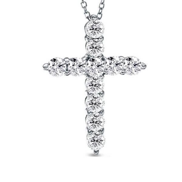 Cross Necklace Pendant Necklace For Women Silver Necklace